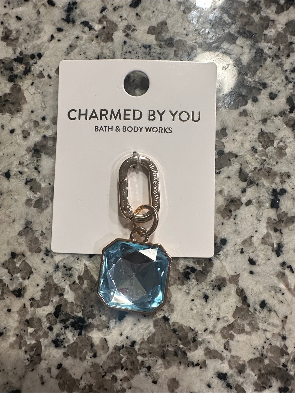 Bath & Bodyworks keychain with blue jewel!